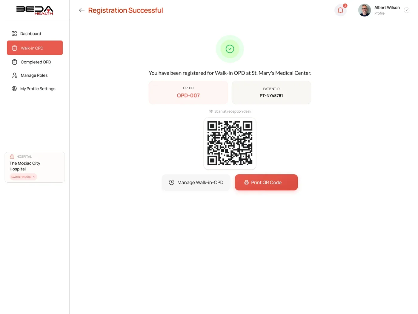 BEDA OPD — Token