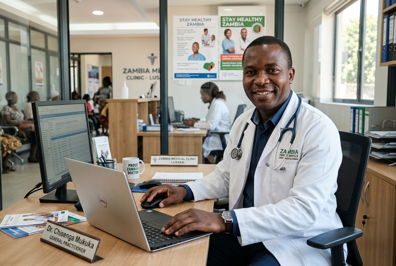 Zambian Healthcare Professional using BEDA