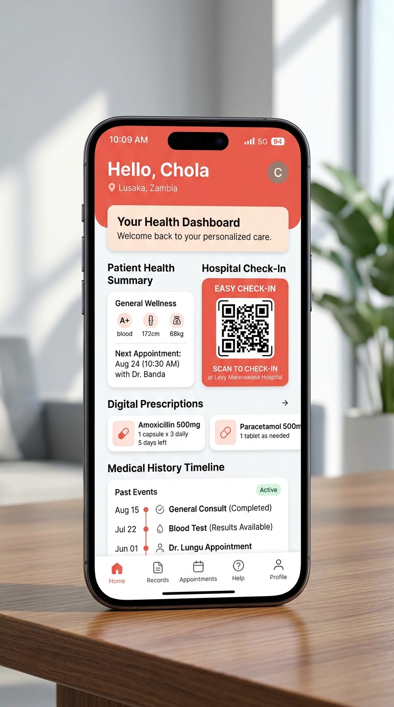 BEDA Patient App Mobile Screen